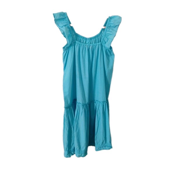 Simply Southern Collections Women's Blue Ruffled‎ Blue Maxi Dress, Size L - Picture 2 of 6